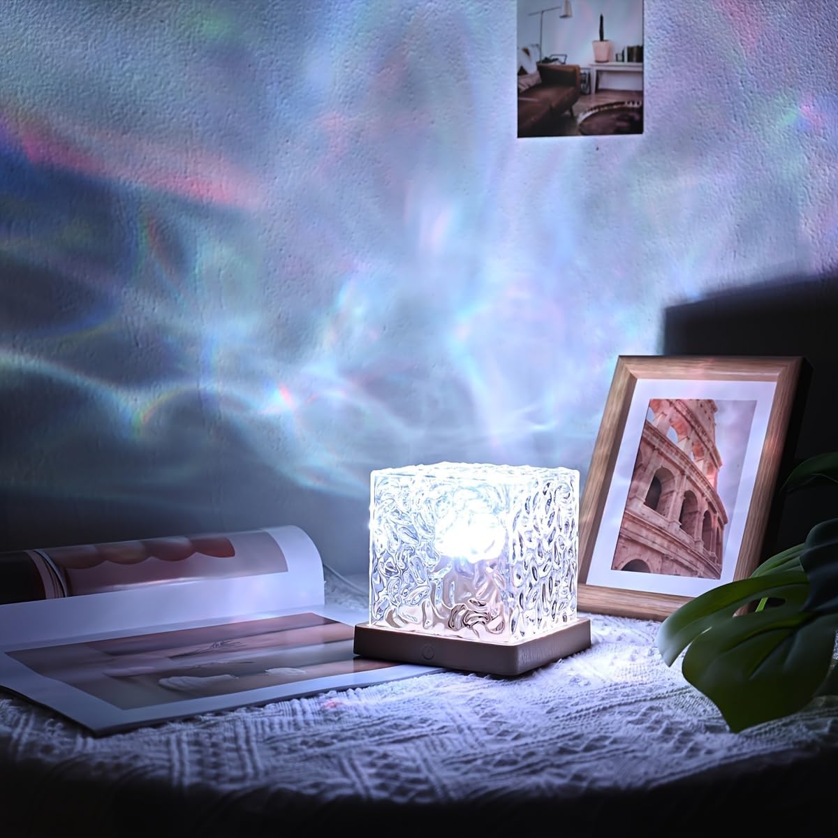 2 Pack Northern Lights Ocean Wave Projector Night Light, 16 Colors (Plug-in)